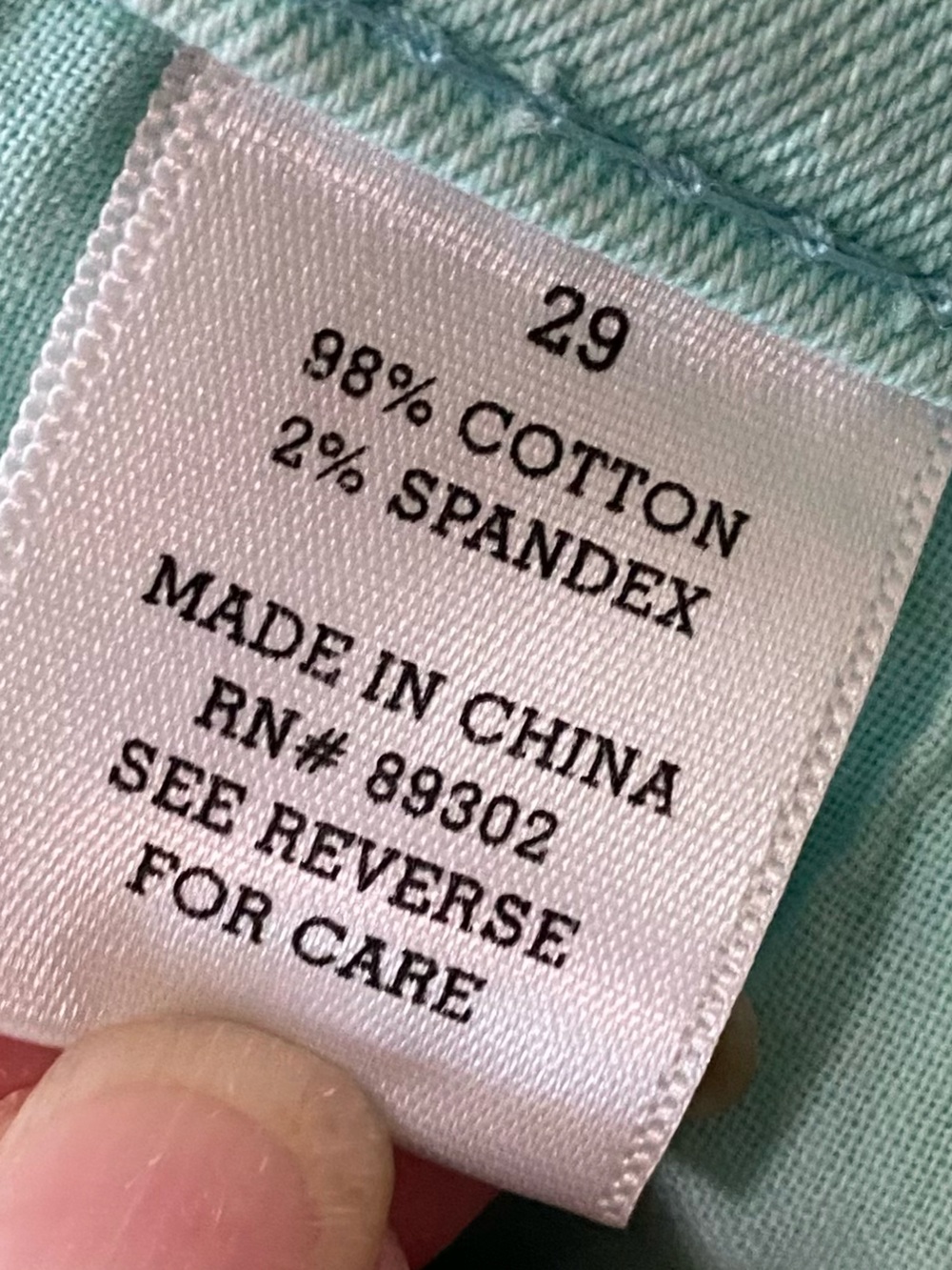 Alter State Mint Green Women's Jeans - Picture 4 of 10